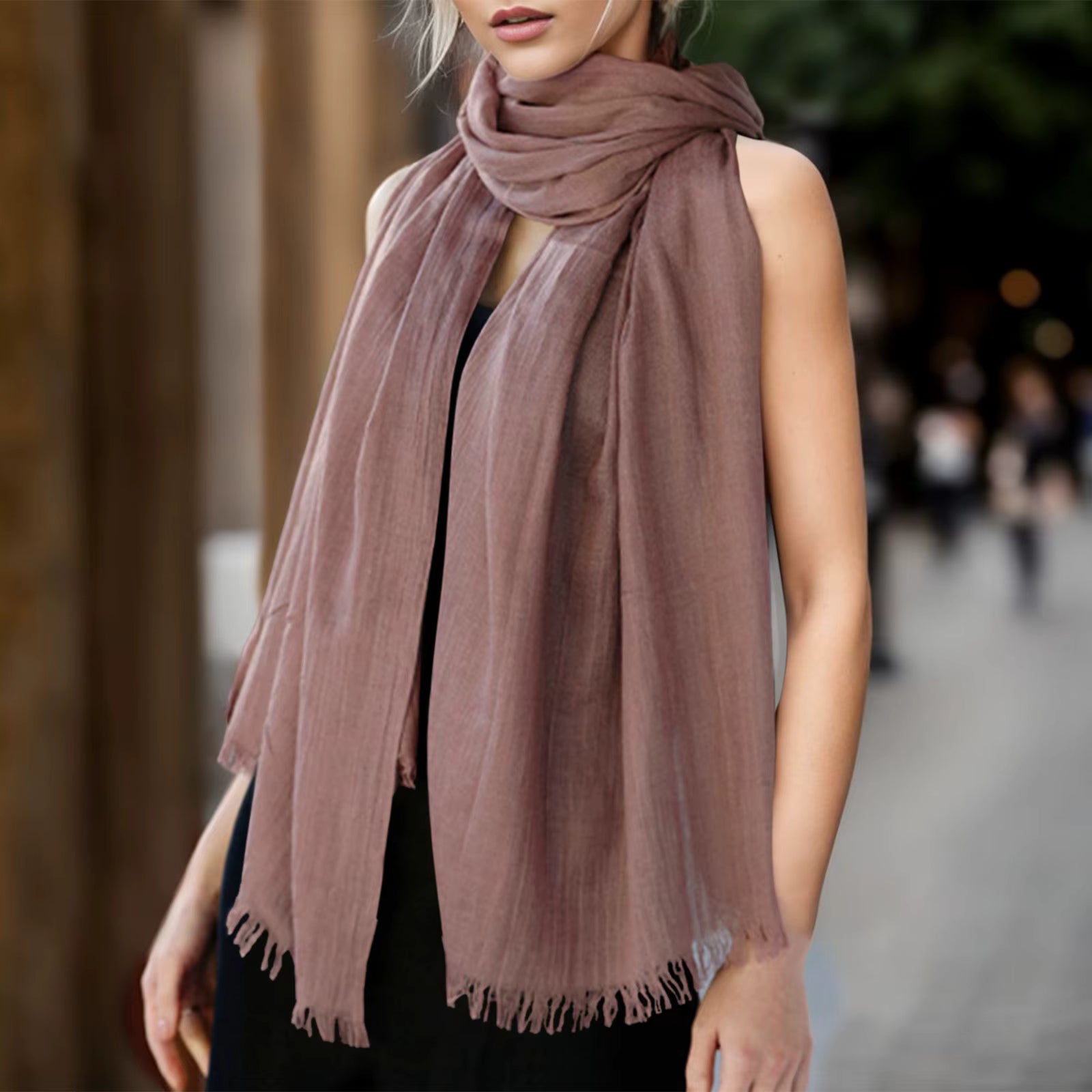 Luce di Mare Long Pashmina – Elegant Lightweight Wrap for All Seasons