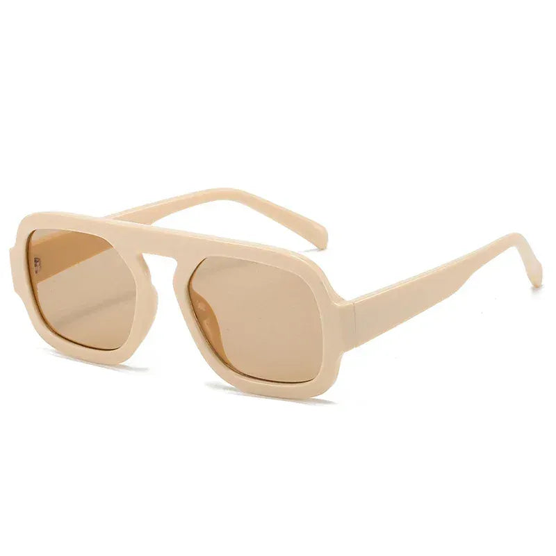 Zestoom Beige Square Sunglasses Astra Linea