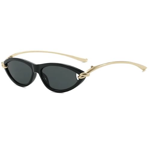 Zestoom Black Black DUHE Cat-Eye Voyage Sunglasses – Elegance for Every Departure