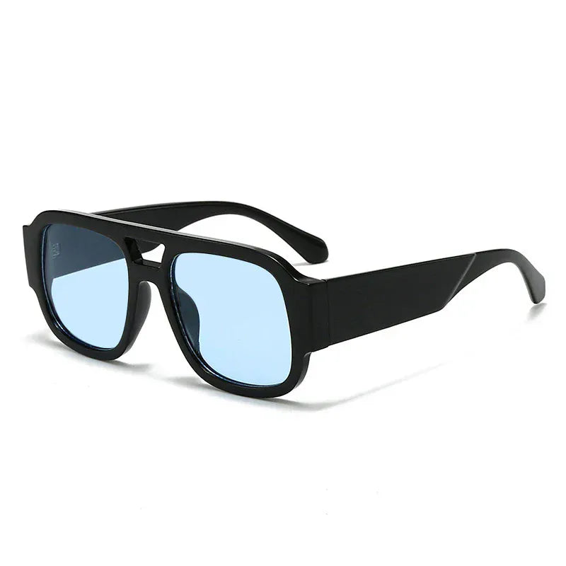 Zestoom Black Blue Pilot Sunglasses Aurea Vento