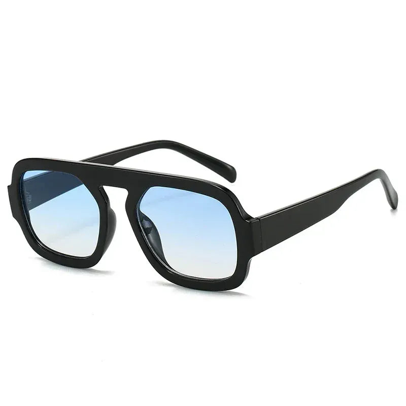 Zestoom Black Blue Square Sunglasses Astra Linea