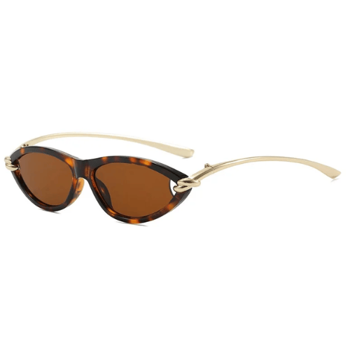 Zestoom Black Brown DUHE Cat-Eye Voyage Sunglasses – Elegance for Every Departure