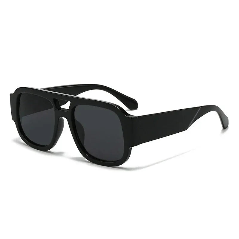Zestoom Black Gray Pilot Sunglasses Aurea Vento
