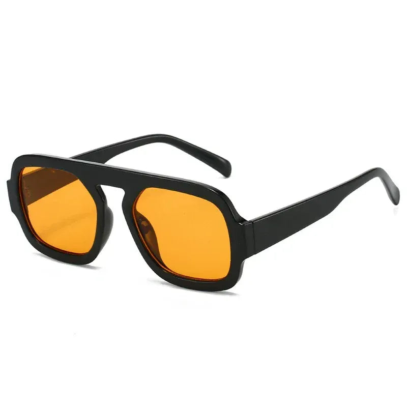 Zestoom Black Orange Square Sunglasses Astra Linea