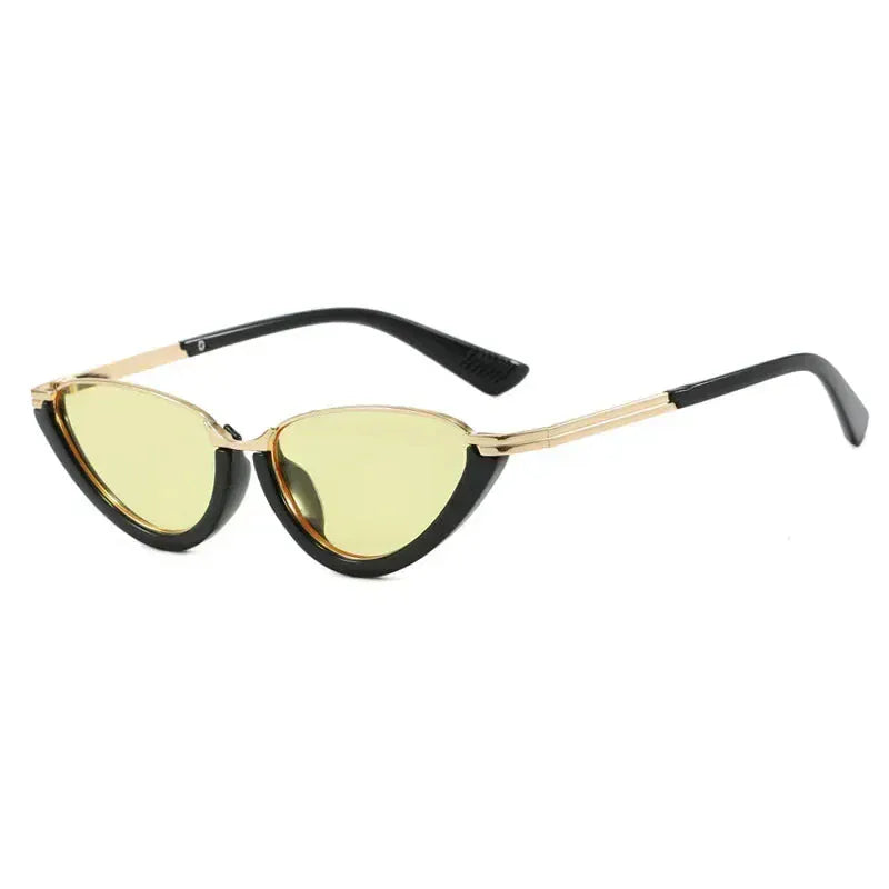 Zestoom Black Yellow ZRGAE Cat-Eye Aura Sunglasses – Modern Feminine Elegance